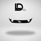 Rear Diffuser Bumper Lip For Volkswagen Golf MK7  with Lur Design logo on a gray background