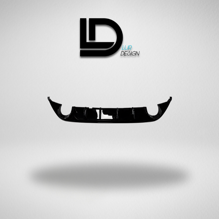 Rear Diffuser Bumper Lip For Volkswagen Golf MK7  with Lur Design logo on a gray background