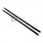  Side Skirts for Volkswagen Golf 8 GTI with lur deign logo on a white background