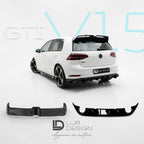 Rear Body Kit V.1.5 For Volkswagen Golf GTI/GTE/GTD MK7.5, V1 Rear Spoiler, Rear diffuser | Lur Design