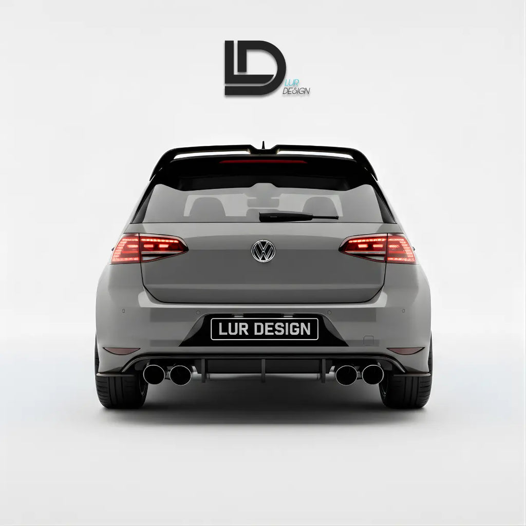 Gtd Rear Shot Volkswagen Golf VII MK7/7.5 Rear Spoiler for GTI / R / GTD / GTE / R-L