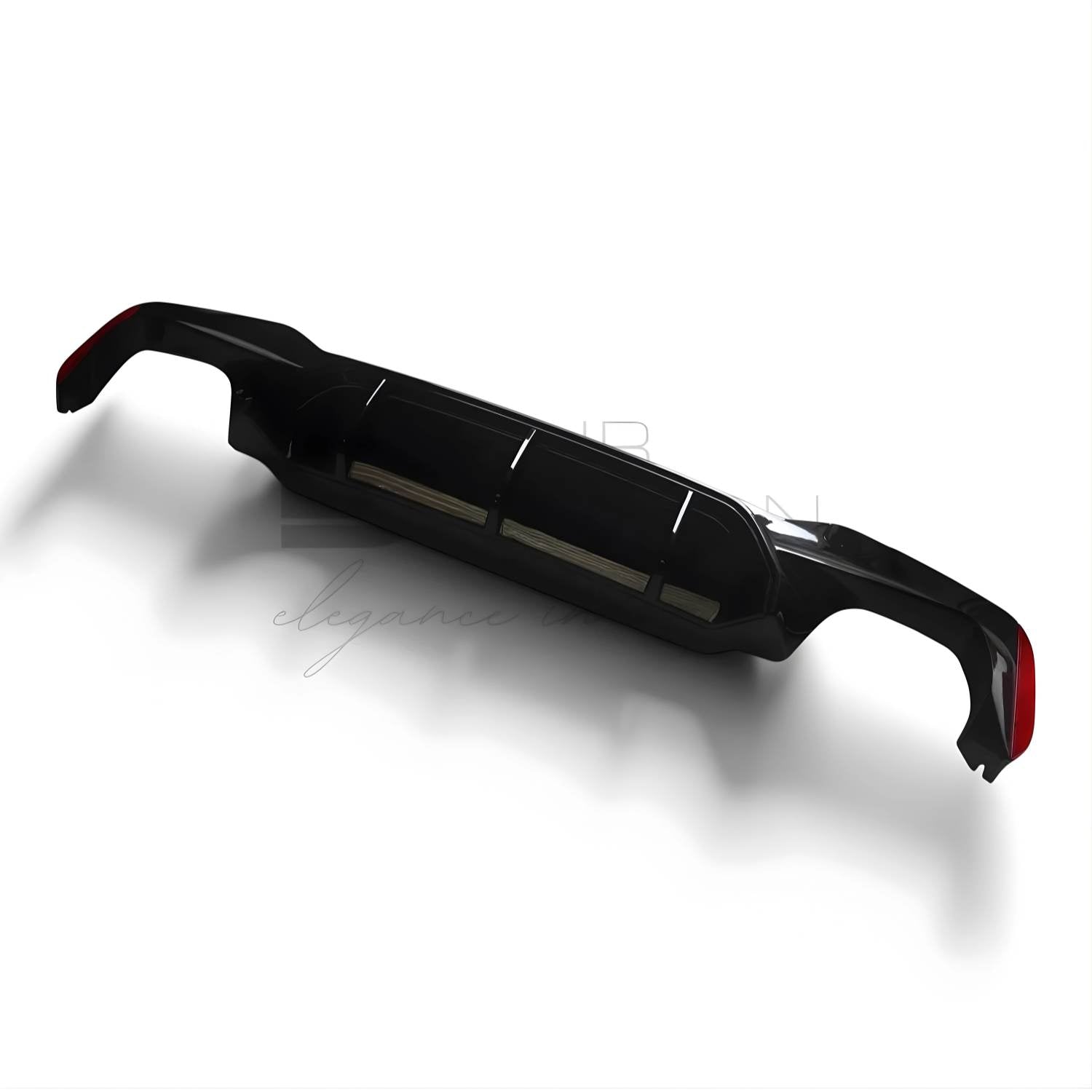 BMW_Series_5_G30_1 Rear Diffuser bumper with 'LD Lur Design' logo on a white background