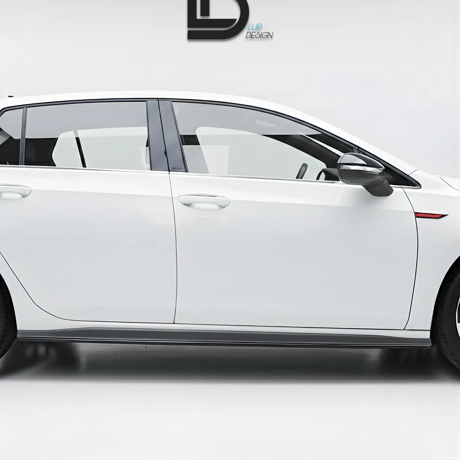 Side Skirts for Volkswagen Golf 8 GTI with lur deign logo