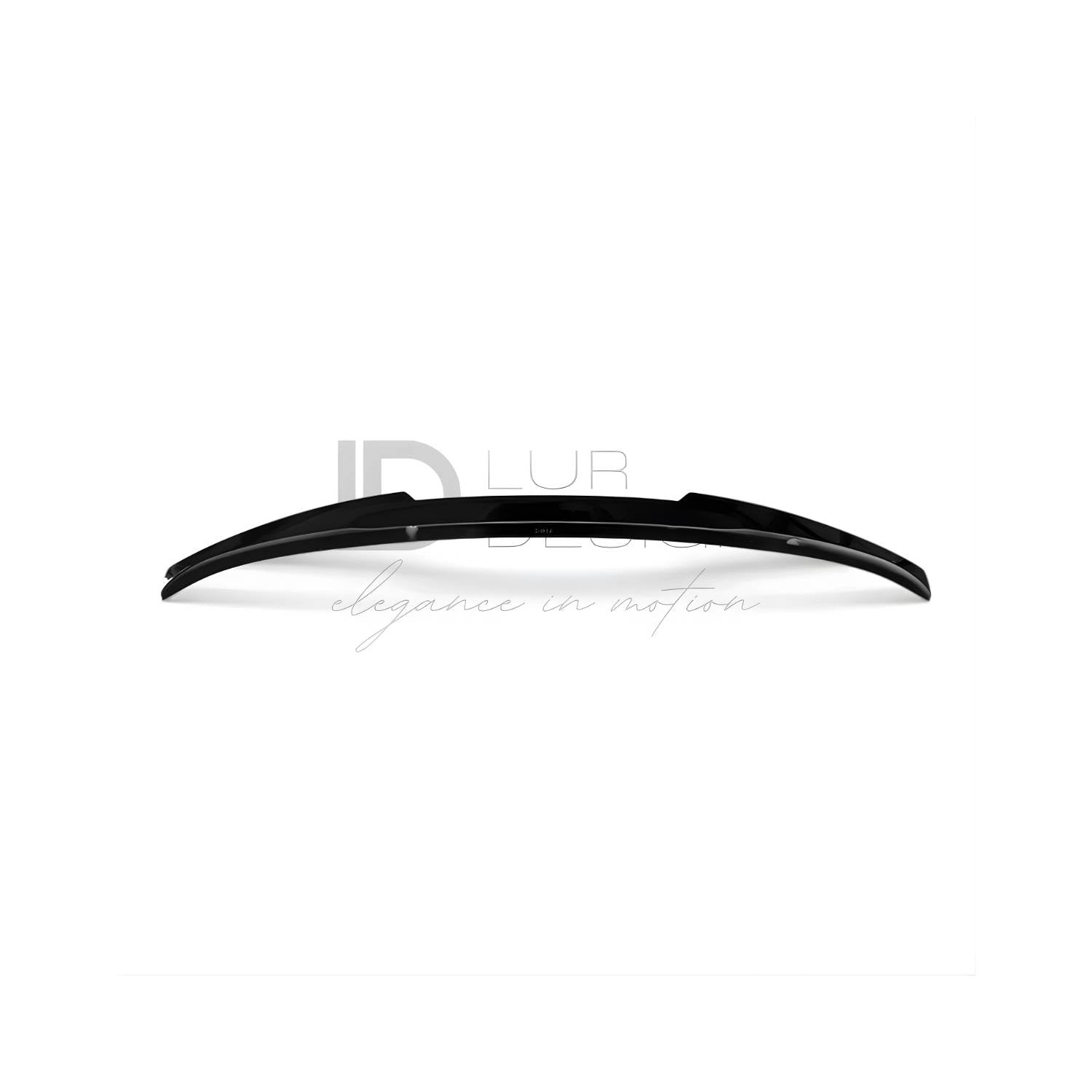 BMW 5 Series g30 spoiler 2 duckbill spoiler lip
Black BMW car on a white background