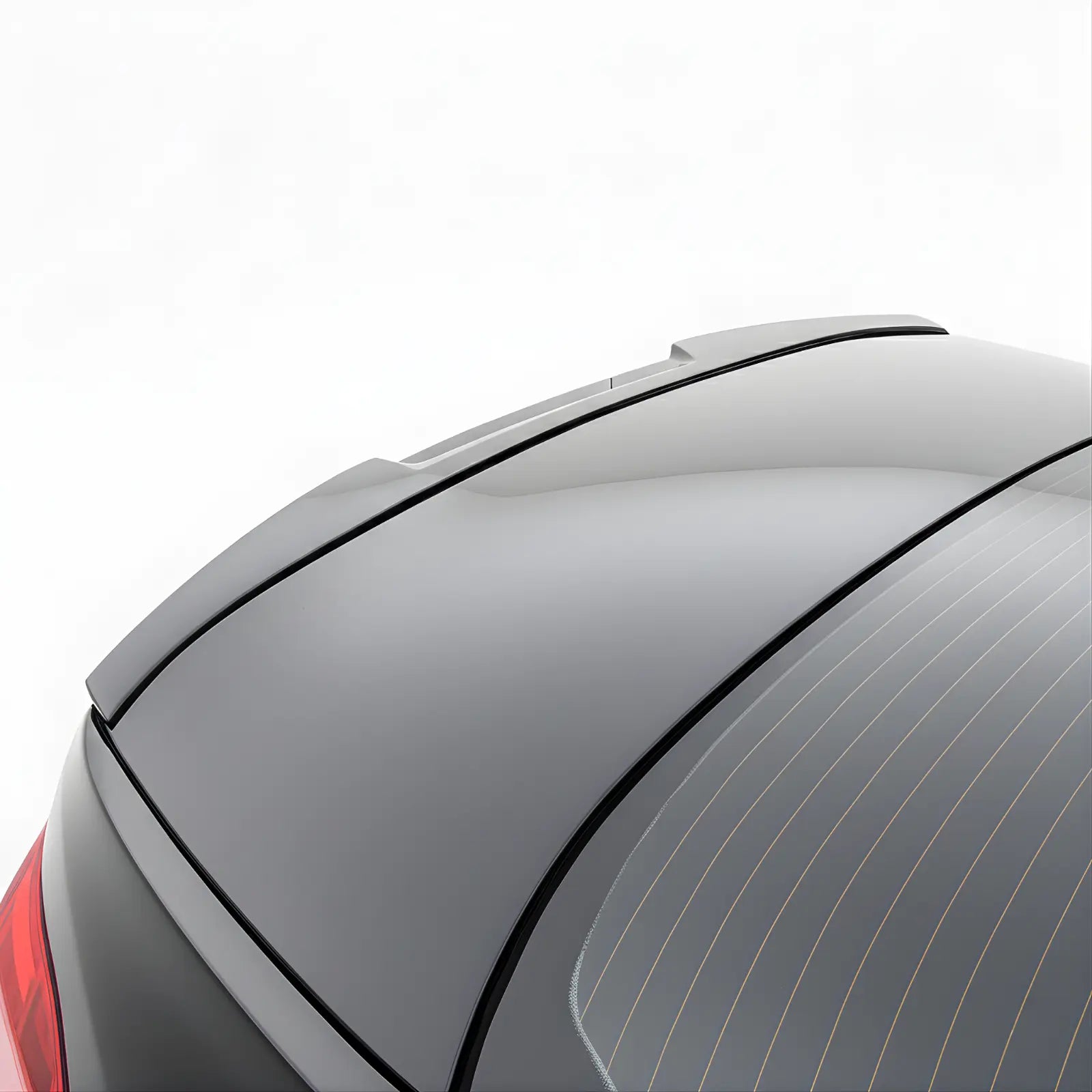 BMW 5 Series g30 spoiler 2 duckbill spoiler lip
Black BMW car on a white background