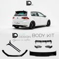 Body Kit V.2 For Volkswagen Golf GTI MK7/7.5 Front Splitter/Lip, V2 Rear Spoiler, Rear Splitter, Rear window side spoiler | Lur Design
