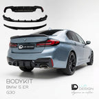 BMW 5 Series G30 M Sport Body Kit, Front Splitter/Lip, Rear Ducbill Spoiler lip, Rear diffuser | Lur Design