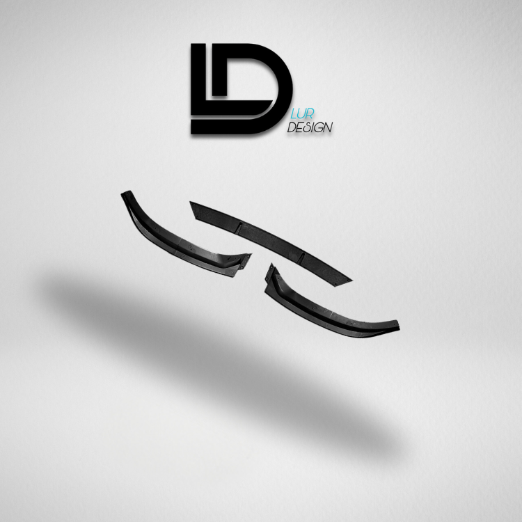 Car bumper Front lip on a gray background with 'LD Lur Design' logo above.
