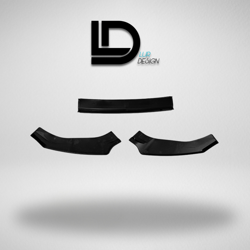 Black car bumper parts front lip on a gray background with 'LD Lur Design' logo.