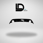 Rear Diffuser Bumper Lip For Volkswagen Golf MK7  with Lur Design logo on a gray background
