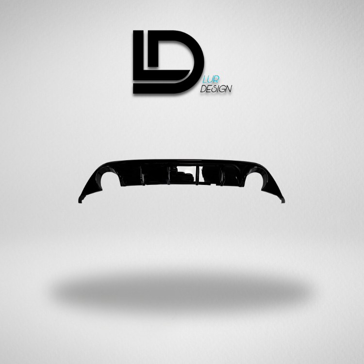 Rear Diffuser Bumper Lip For Volkswagen Golf MK7  with Lur Design logo on a gray background