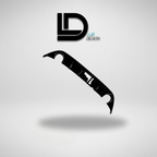 Rear Diffuser Bumper Lip For Volkswagen Golf MK7  with Lur Design logo on a gray background