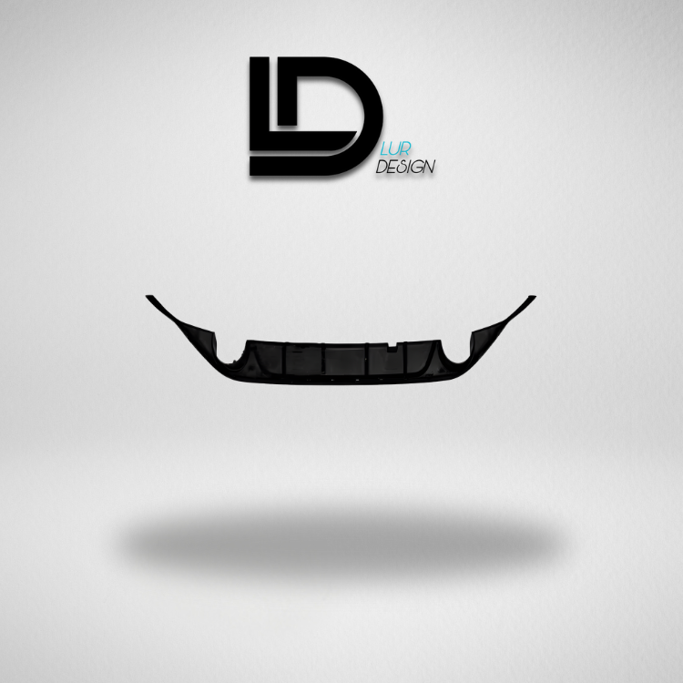 Rear Diffuser Bumper Lip For Volkswagen Golf MK7  with Lur Design logo on a gray background