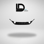 Rear Diffuser Bumper Lip For Volkswagen Golf MK7  with Lur Design logo on a gray background