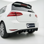 Rear Diffuser Bumper Lip For Volkswagen Golf MK7  with Lur Design logo on a gray background