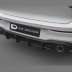 Rear Diffuser Volkswagen Golf 8 GTI
Car rear bumper with 'LUR DESIGN' logo on a gray background