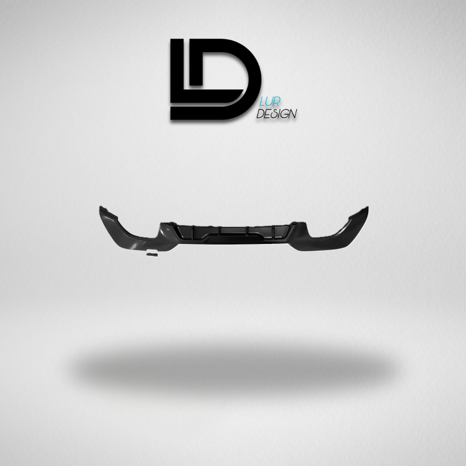 Car bumper rear Diffuser on a gray background with 'LD Lur Design' logo above.