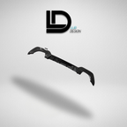 Car bumper rear Diffuser on a gray background with 'LD Lur Design' logo above.