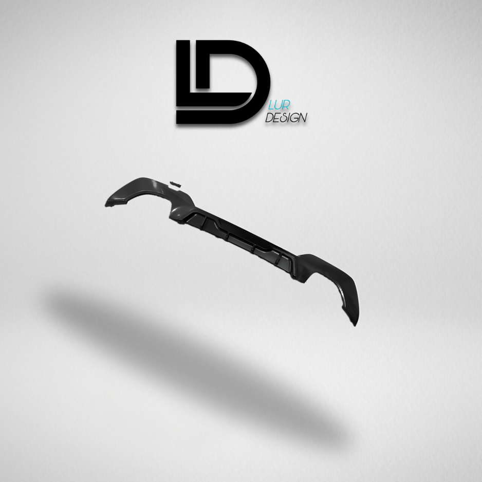 Car bumper rear Diffuser on a gray background with 'LD Lur Design' logo above.