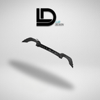 Black car bumper rear Diffuser on a gray background with 'LD Lur Design' logo.