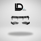 Car Rear Diffuser with 'LD Lur Design' logo on a gray background
