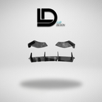 Car Rear Diffuser with 'LD Lur Design' logo on a gray background