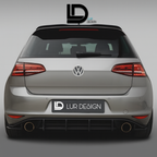 Volkswagen car with Rear Diffuser and LUR Design branding on a gray background