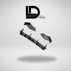 Car Rear Diffuser with 'LD Lur Design' logo on a gray background
