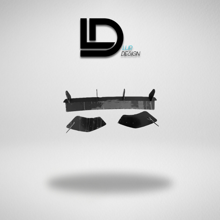 Car Rear Diffuser with 'LD Lur Design' logo on a gray background