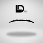 Rear_Spoiler_Cap_Audi_A3_8V_Sedan_1
Black car spoiler on a gray background with 'Lur Design' logo above.