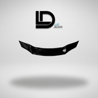 Black car spoiler on a gray background with 'Lur Design' logo.