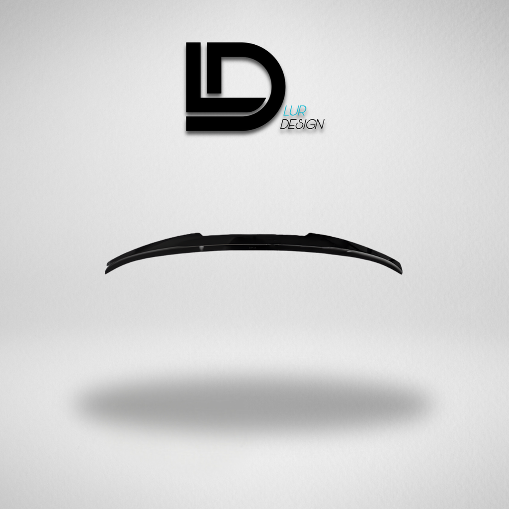 Duckbill Spoiler Lip for BMW Series 5 G30 - Lur Design
Black car spoiler on a gray background with 'Lur Design' logo.