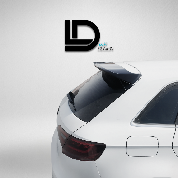 Rear Spoiler for Audi A3 8V Sportback - LUR DESIGN
Car spoiler with 'LD Lur Design' logo on a white background