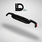 Car Rear Diffuser bumper with 'LD Lur Design' logo on a gray background