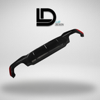 Car Rear Diffuser bumper with 'LD Lur Design' logo on a gray background