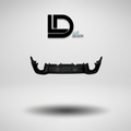 Rear Valance for Volkswagen Golf 8 - Lur Design
Black car bumper on a gray background with 'LD Lur Design' logo above.