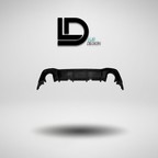 Rear Valance for Volkswagen Golf 8 - Lur Design
Black car bumper on a gray background with 'Lur Design' logo above.