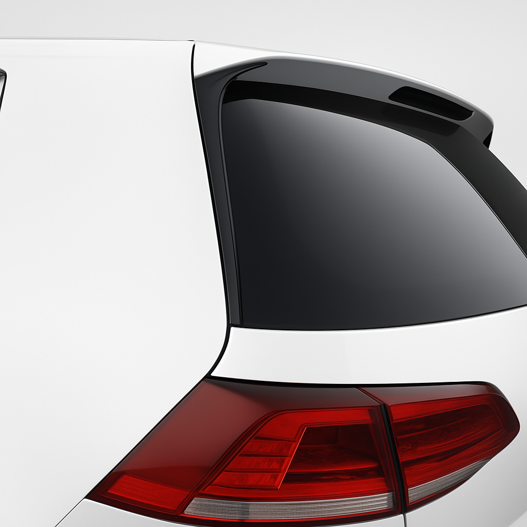 Rear Window Side Spoiler/Wing for Volkswagen Golf MK7
rear window side wing/spoiler on a white car with a red taillight