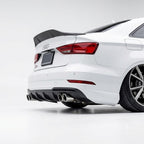 Audi A3 S3 RS3 8V Duckbill Spoiler Lip V.2 for Saloon - Lur Design