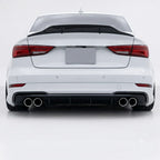 Audi A3 S3 RS3 8V Duckbill Spoiler Lip V.2 for Saloon - Lur Design