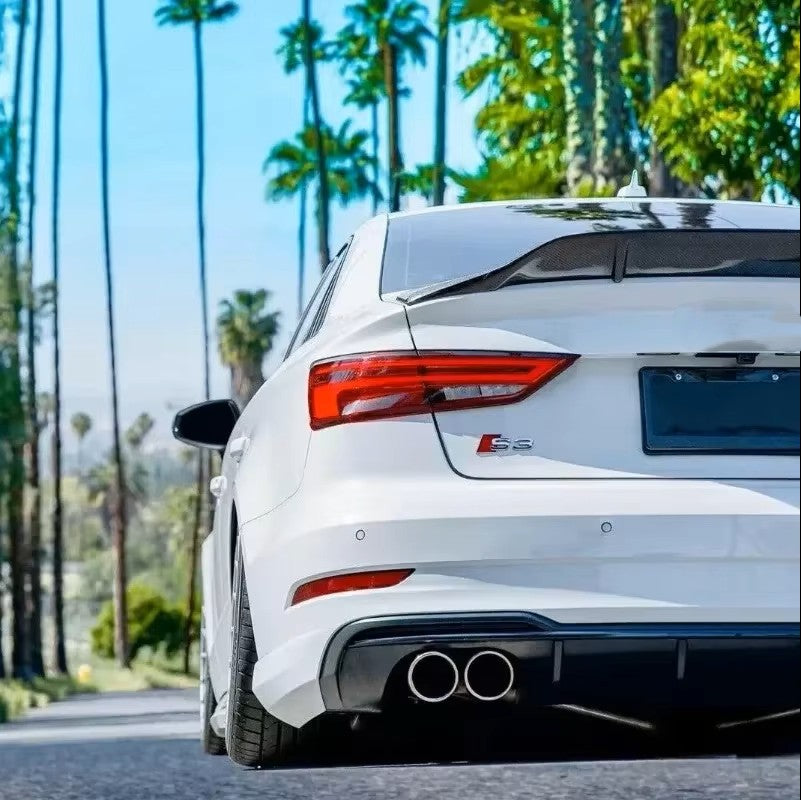 Audi A3 S3 RS3 8V Duckbill Spoiler Lip V.2 for Saloon - Lur Design