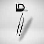 Black side skirts on a light gray background with 'LD Lur Design' logo above.
