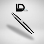 Black side skirts with 'LD Lur Design' logo on a gray background