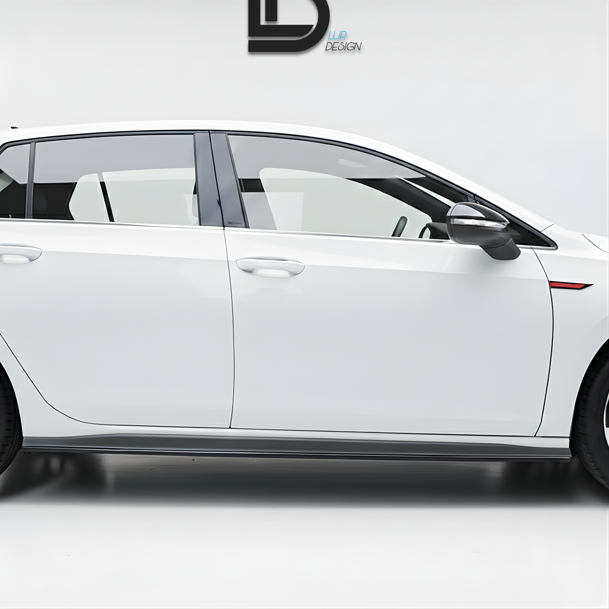 Side Skirts for Volkswagen Golf 8 GTI with lur deign logo
