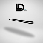 Side Skirts for Volkswagen Golf MK7/7.5 & R Line MK7/7.5
Two black side skirts objects on a light gray background with 'Lur Design' logo above.