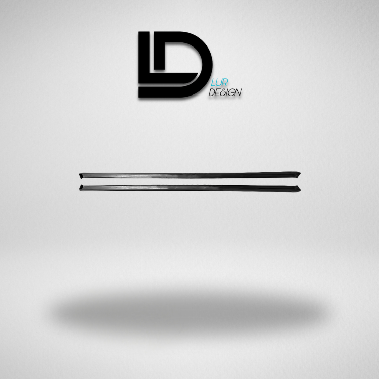 Side Skirts for Volkswagen Golf MK7/7.5 & R Line MK7/7.5
Two black side skirts on a light gray background with 'Lur Design' logo above.