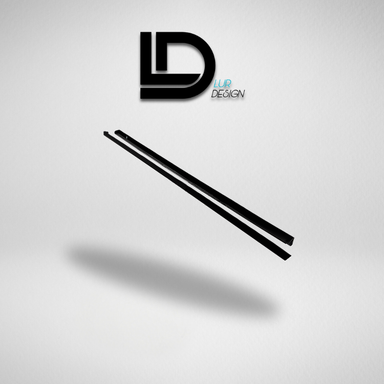 Side Skirts for Volkswagen Golf MK7/7.5 & R Line MK7/7.5
Black side skirts on a light gray background with 'Lur Design' logo above.