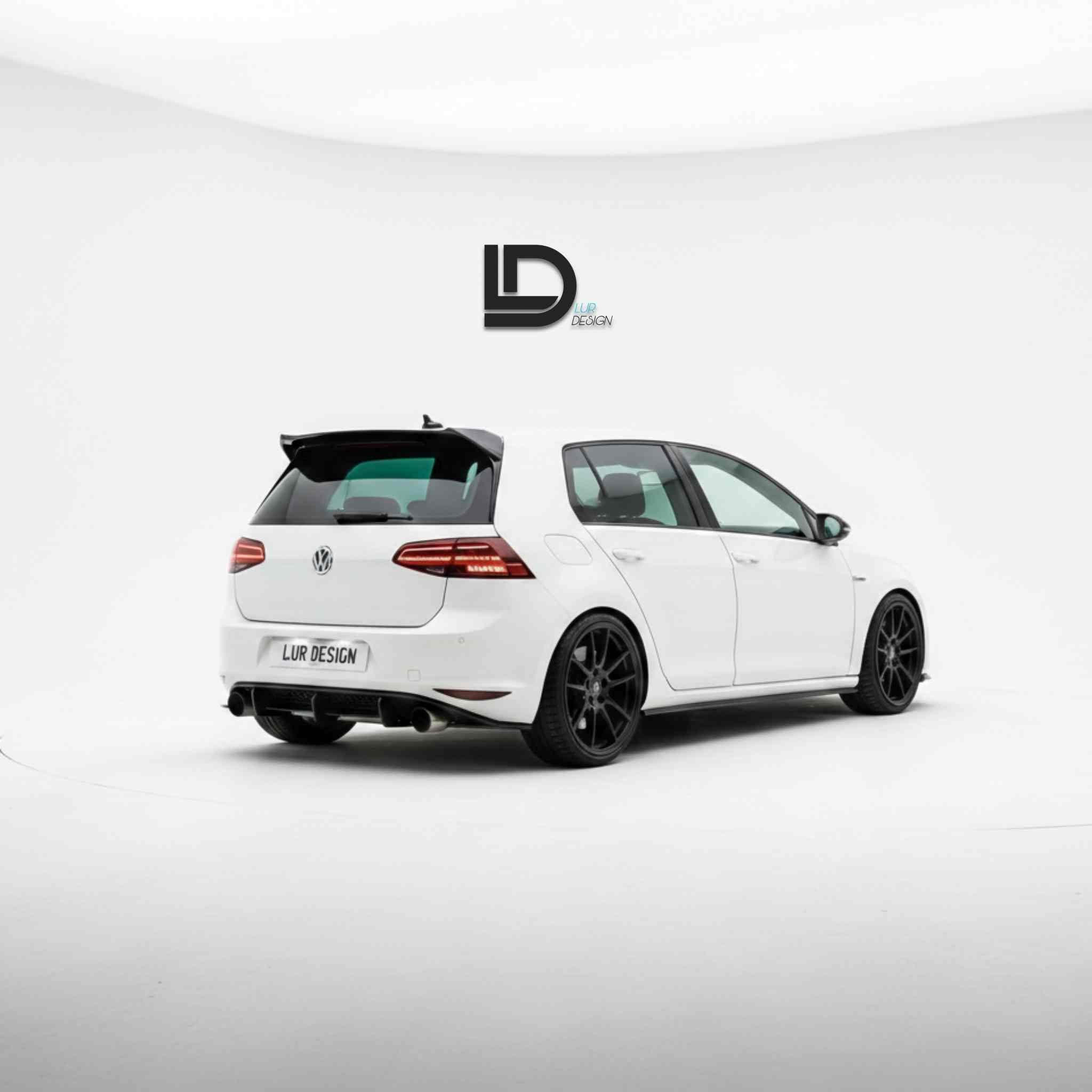 Spoiler/becquet/Aileron arrière V2 pour Volkswagen Golf 7/7.5 / GTI / R / GTD / GTE - Lur Design
