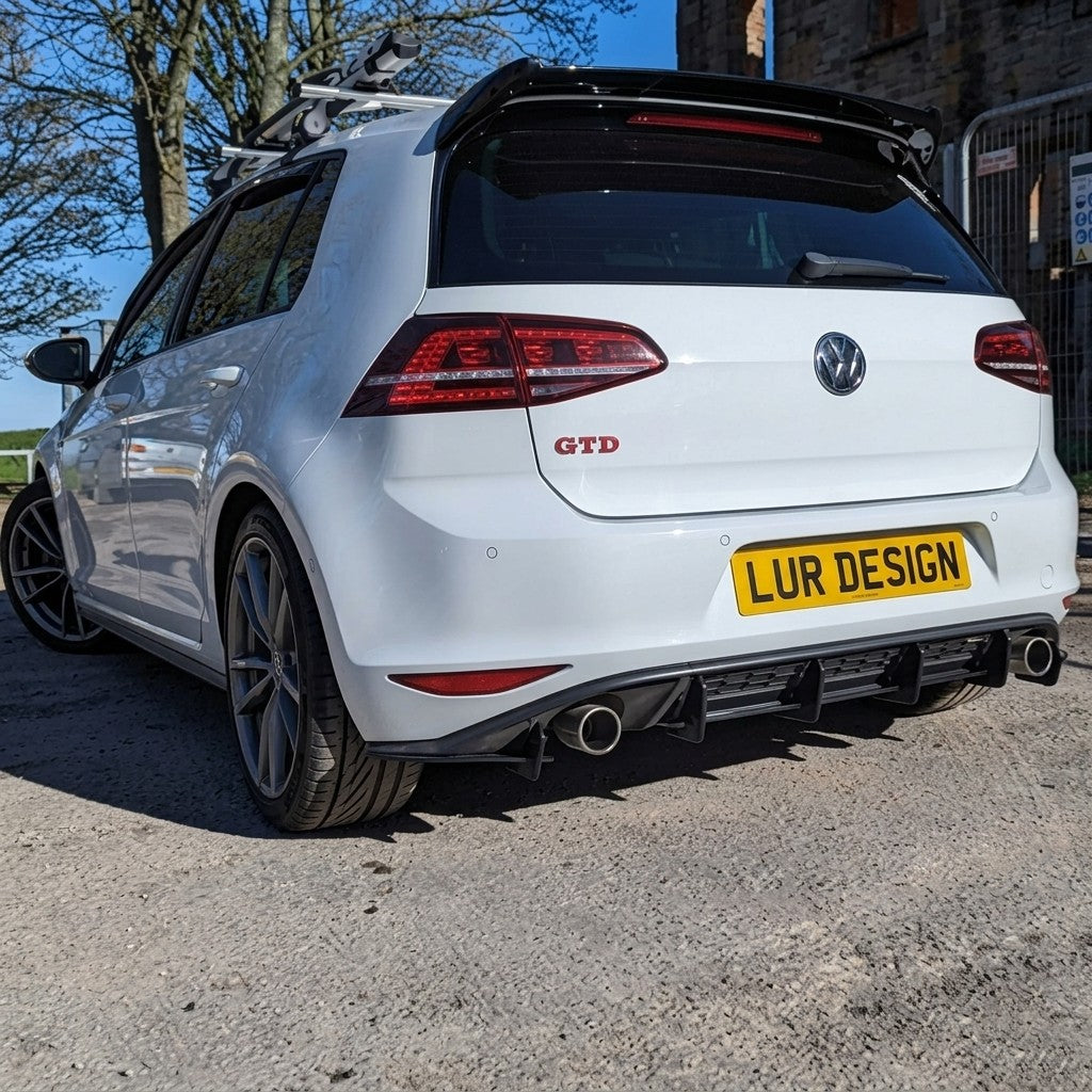 Rear Splitter for Volkswagen Golf MK7 GTI/GTD - Lur Design