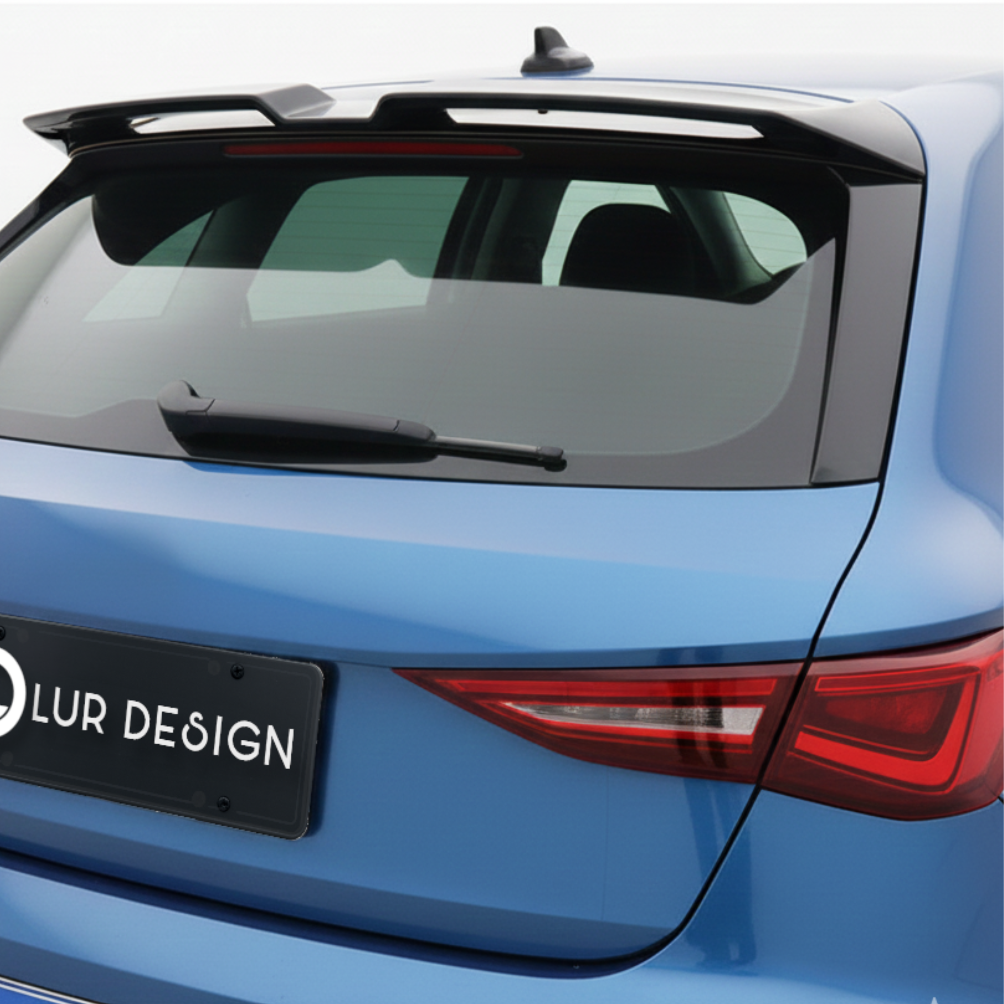 audi_a3_8y_sportback_rear_spoiler2
Blue car with a visible 'LUR DESIGN' license plate on a white background
